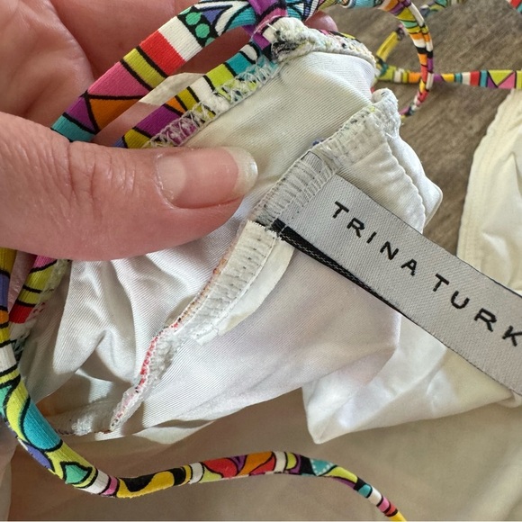 Trina Turk Colorful Pattern One-Piece Swimsuits with Low Back - Picture 2 of 6